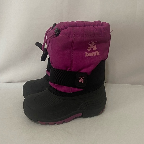 Kamik toddler girls size 9 waterproof wool lined rubber sole EUC - Picture 1 of 6